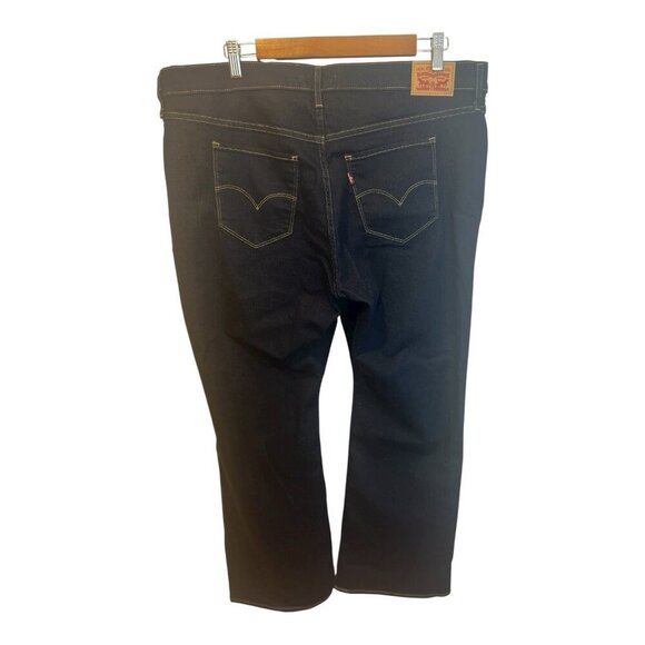 Levi's Women 315 Shaping Bootcut Mid Rise Zip Fly Stretch Jeans 18W Dark Blue - Picture 4 of 16